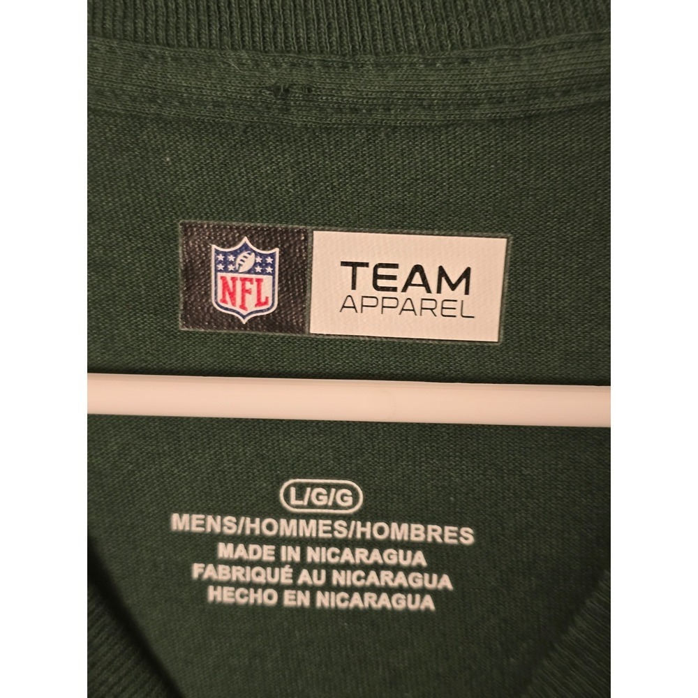 Green Bay Packers Football NFL T Shirt Mens Size Large Green Yellow Team Apparel - Picture 2 of 3